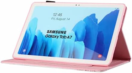 Samsung Galaxy Tab A7 Case 10.4 инчи 2020 Објавување, Премиум PU кожа преклопување на држачот со држач за пенкало и повеќе агли
