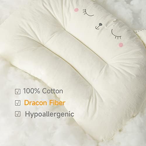 Choce Chick 2PCS Toddler Pillow, 20x14 '' Машински перници за деца што може да се перат со органска памучна перница, совршени