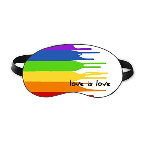 Loveубовта е Loveубов ЛГБТ виножито во боја за спиење Очен штит мека ноќ за слепите сенка на сенка