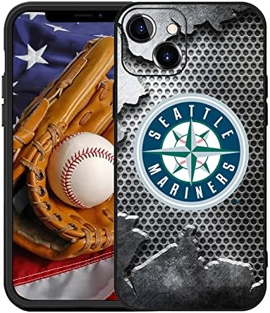 За Маринер Бејзбол Фанови Случај Покритие Компатибилен со iPhone 13 Pro Max, Тенок Фит Заштитни Назад Случај Школка Подарок