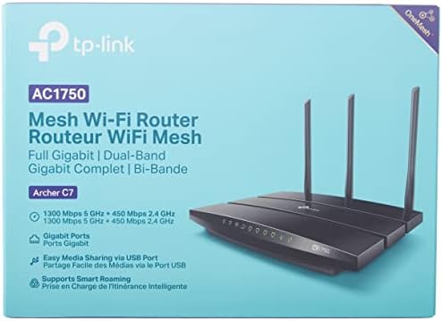 TP-Link WiFi Router AC1750 безжичен двоен опсег Гигабит, рутер-AC1750