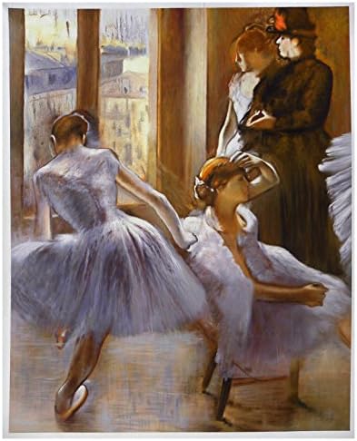 Зелената просторија во операта - Едгар Дегас рачно насликана масло сликарска репродукција, танчери одмор, фигури за убавина