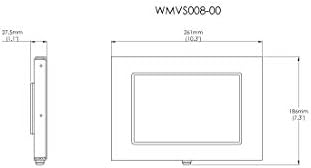 Безбедносна Метална Кутија За Заклучување на табкар За iPad Mini 6 8.3 2021 Функционира Како Киоск, ПОС, Продавница, Прикажи