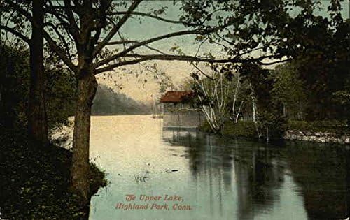 Паркот на горниот дел на езерото, Конектикат КТ оригинална античка разгледница