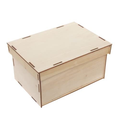 Комплети за големи дрвени кутии Бејкер Рос - пакет од 2, дрвени занаети за правење и украсување, креативни активности за деца