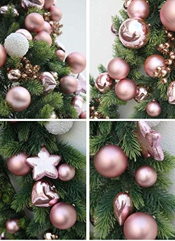 АМС пластични божиќни украси на топката Исклучителни шарени топки украси за приврзоци од 34 парчиња