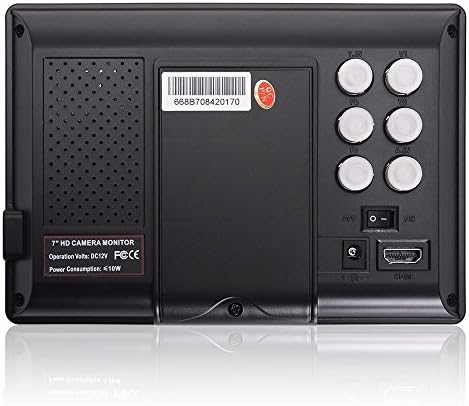 Genershot lilliput 7-инчен LCD 1080p монитор со HDMI, интерфејс YPBPR, посветена крпа за чистење на видео камера со висока дефиниција