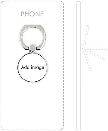 Алчен црн симпатичен разговор среќен образец телефонски прстен држач за прилагодување на јамката поддршка