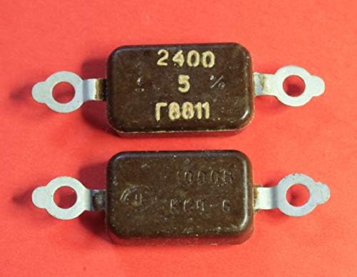 Високо напонски сребрен мика KSO-6 1000V 2400pf 5% СССР 10 компјутери
