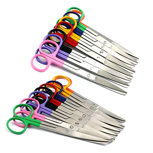 Лаја увезува 16 парчиња кои работат ножици остри/тапи директно и заоблени 5,5 мешавини рачки во боја