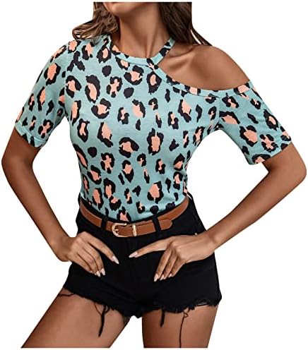 Nokmopo женски маици обични кратки ракави мода лето 2022 година тркалезен врат пуловер чипка чипка кратка ракав врвна блуза