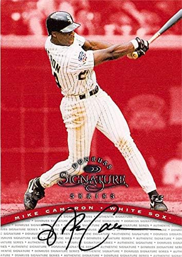Autograph Mareouse 653387 Mike Cameron Autographed Baseball Card - Chicago White Sox 1997 Donruss Signature Series - No.MC