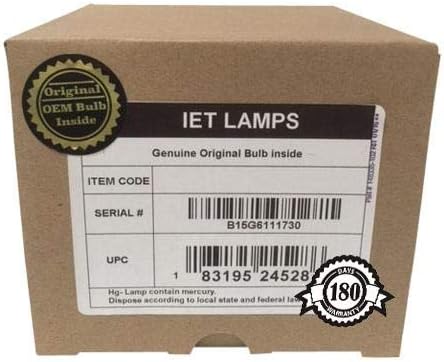 IET ламби - оригинална оригинална сијалица за замена/ламба со OEM куќиште за Acer EC.K0600.001 Проектор