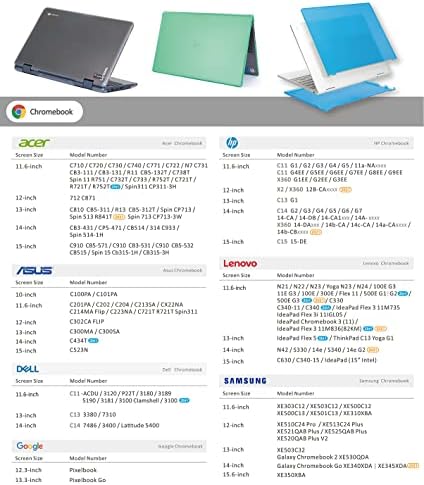 Компанијата MCOVER Компатибилен за 2019 ~ 2022 11,6 ASUS Chromebook C204MA C204EE серија само солиден едукативен лаптоп компјутери
