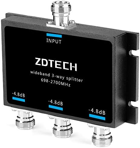 ZDTECH Широкопојасен 3-насочен сплитер со N-женски конектори 50 ом-сигнал за раздвојување за 3G/4G/LTE