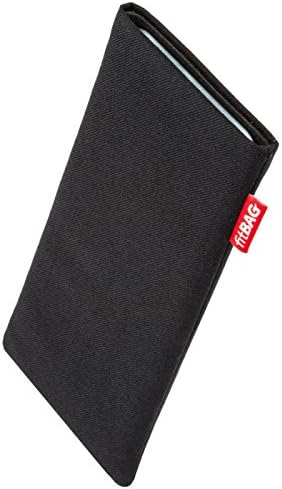 Fitbag Rave Black Custom Tootered Relaive за Apple iPhone 11 | Направено во Германија | Покрив за торбичка со ткаенини со фино