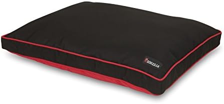 Petmate Dogzilla Gusseted Pillow Bed, 29 x 40, црвена/црна