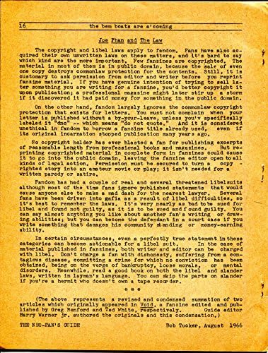 Нео-Фан Водич За Научна Фантастика фандом 1966-2-ри Печатење на 1-ви Издание-ФН
