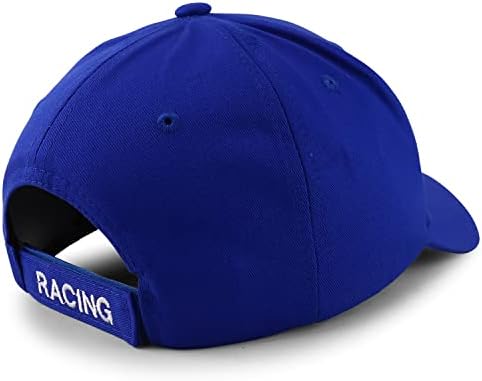Трендовски продавница за облека Racing 3D везена пламен -трка со знаме за бејзбол капа