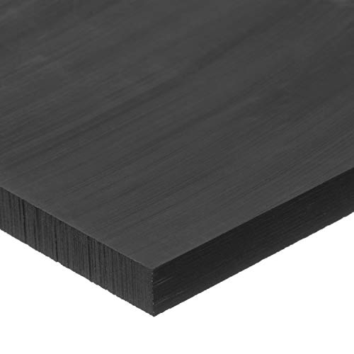 САД запечатуваат најголемиот дел-PS-8 ACB-8 црн ацетален пластичен лист, 1-1/2 Висина, 12 ширина, 12 должина