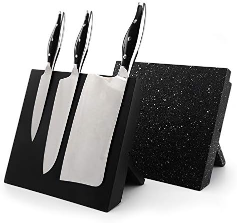 Lunchbox.com Мдф Дрвен Држач За Магнетски Нож, Силен Држач За Магнетски Нож За Складирање Ножеви, Погоден За Кујна И Трпезарија,Црн