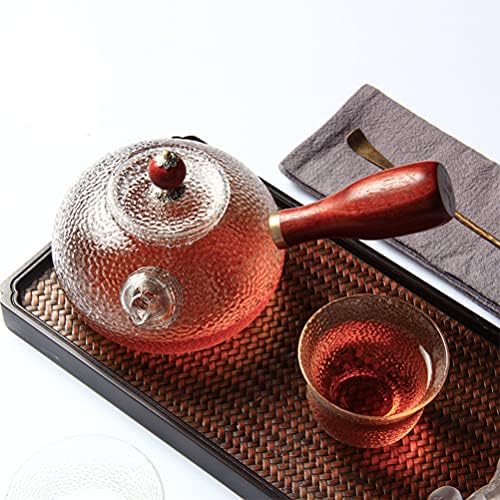 Хемотон чаша чаша сет чаша чаша сет керамички чај чаша чаша сад кинески чај котел со дрвена рачка голема порцеланска служење