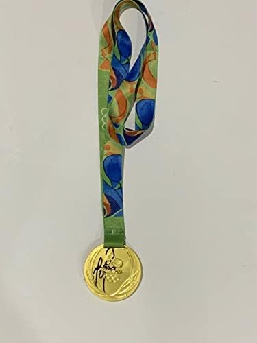 Justinастин Роуз потпиша година Олимпијада во Рио Олимпијада, доказ за ретки - автограмирани олимписки медали