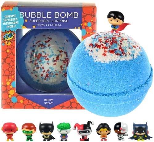 Бомби За Капење За Деца Со Изненадувачки Суперхерој Внатре - Детски Бомби За Капење Со Играчки За Суперхерои - Овошни Мириси,