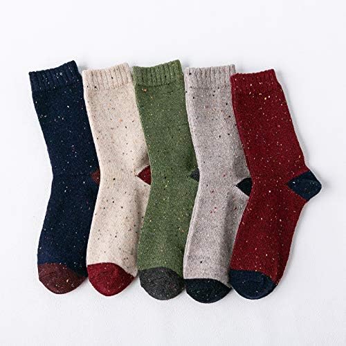 Чорапови за волна од волна чорапи зимски спортски чорапи на отворено дебели топли чорапи меки божиќни чорапи Атлетски чорапи