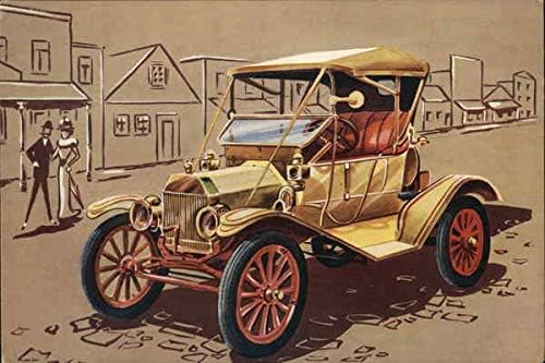 Модел Т Форд 1908 автомобили Оригинална гроздобер разгледница