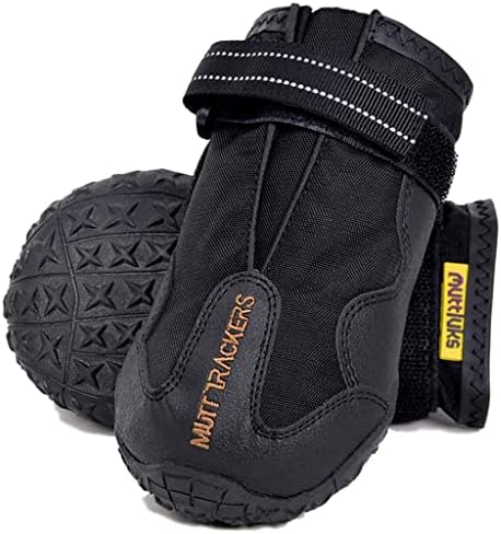 Muttluks, Mutt Trackers сите сезонски чизми за кучиња со гумени стапала за летно или зимско време - 2 чизми