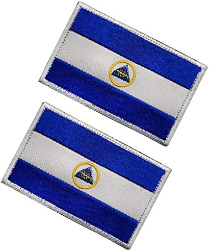 HFDA 2 парче различни знамиња во земјава - тактичка борбена воена кука и значка за јамка извезена лепенка за морал