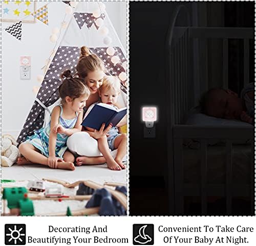 Стилска геометрија LED ноќна светлина, детски ноќни светла за приклучок за спална соба во wallидна ноќна ламба прилагодлива