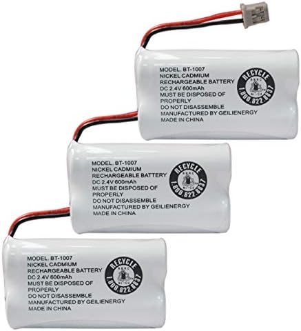 Geilienergy 12 пакет NICD AAA батерии што можат да се полнат за соларни светла со 3 пакувања BT-1007 безжични телефонски батерии