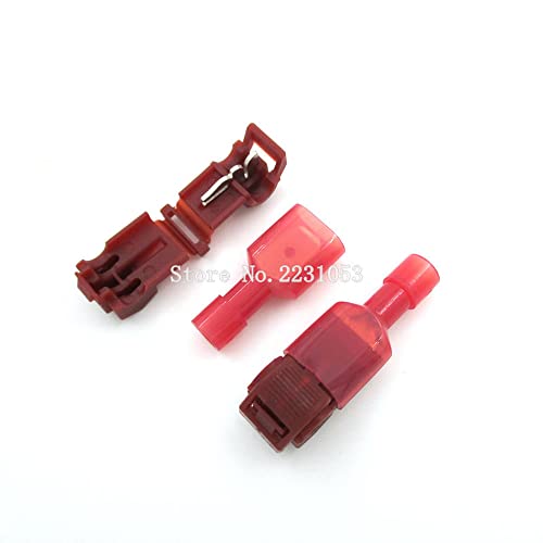 10сетови Црвен Т Тип Брзо Спојување Терминал Жица Удобен Конектор за 0,5-1,5 мм Линија Жица Во Собата