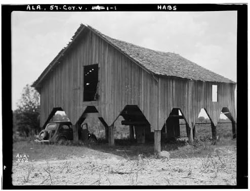 Фотографија на историски производи: Памук inин, плантажа на Клиат, Котонтон, округот Расел, Алабама, АЛ, Хабс