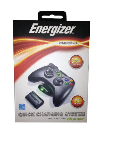 Xbox 360 Енергетски Систем за Полнење w/ 1 Батерија Пакет-Црна