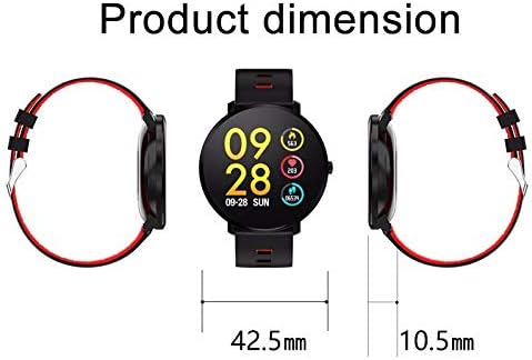 Xxxdxdp k9 паметен часовник IP68 водоотпорен IPS во боја монитор на срцето монитор за фитнес тракер спорт 1,3 инчен целосен