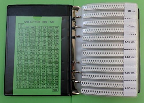 8500 компјутери 1206 SMD SMT комплет за асортиман на отпорник на чипови