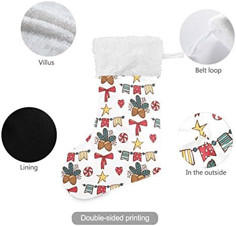 Божиќни божиќни конуси на Пимилагу Божиќни чорапи 1 пакет 17,7 , виси чорапи за Божиќна декорација