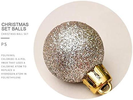 SOOTOP 99PCS Божиќна топка Баублес забава Божиќно дрво украси што висат украс украс