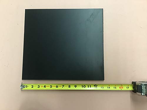 Пластичен лист со црна боја на ABS 5/16 Дебела x 12 x 13,25 Мет финиш rp086