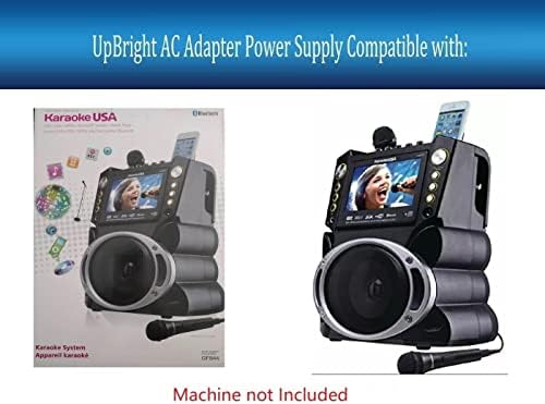 UpBright 12V AC/DC Adapter Compatible with Karaoke Karako USA GF846 GF844 GF920 Portable DVD/CDG/MP3G Bluetooth Machine System