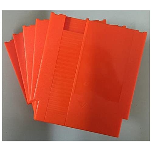 Самрад портокалова боја 72 пина за замена на касетата за игри со пластична обвивка за NES 5 парчиња/сет