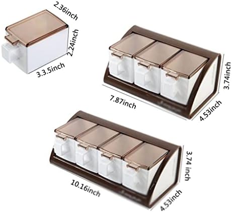 Wionc wallид монтиран зачин кутија шеќер сад за зачини за складирање кујнски гаџети за кујнски гаџети